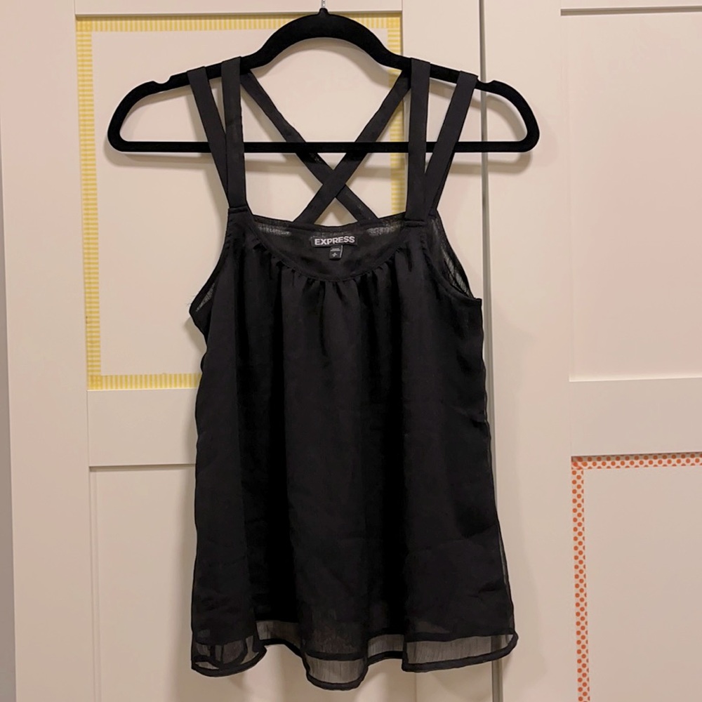 Express chiffon sleeveless top